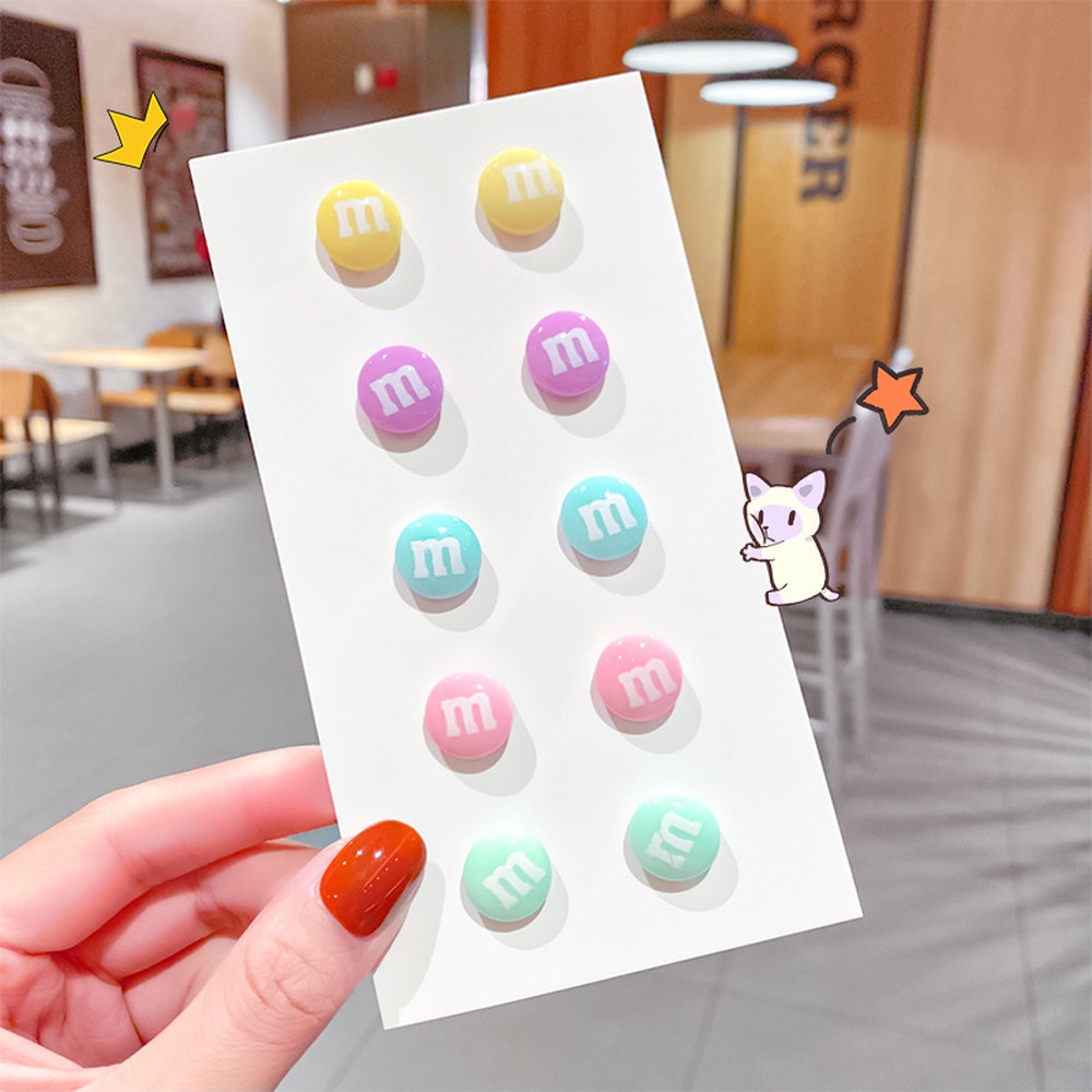 Bông Tai Bạc 925 Hình Tròn Mini Dễ Thương Cho Nữ