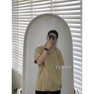 Áo sơ mi TENPO trơn basic | Cuban Shirt Nam