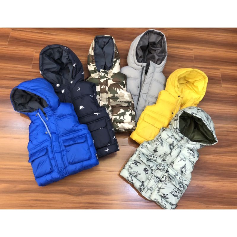 Áo ghile phao túi hộp bé trai Zara VNXK 3 lớp (12/18M-4/5Y)
