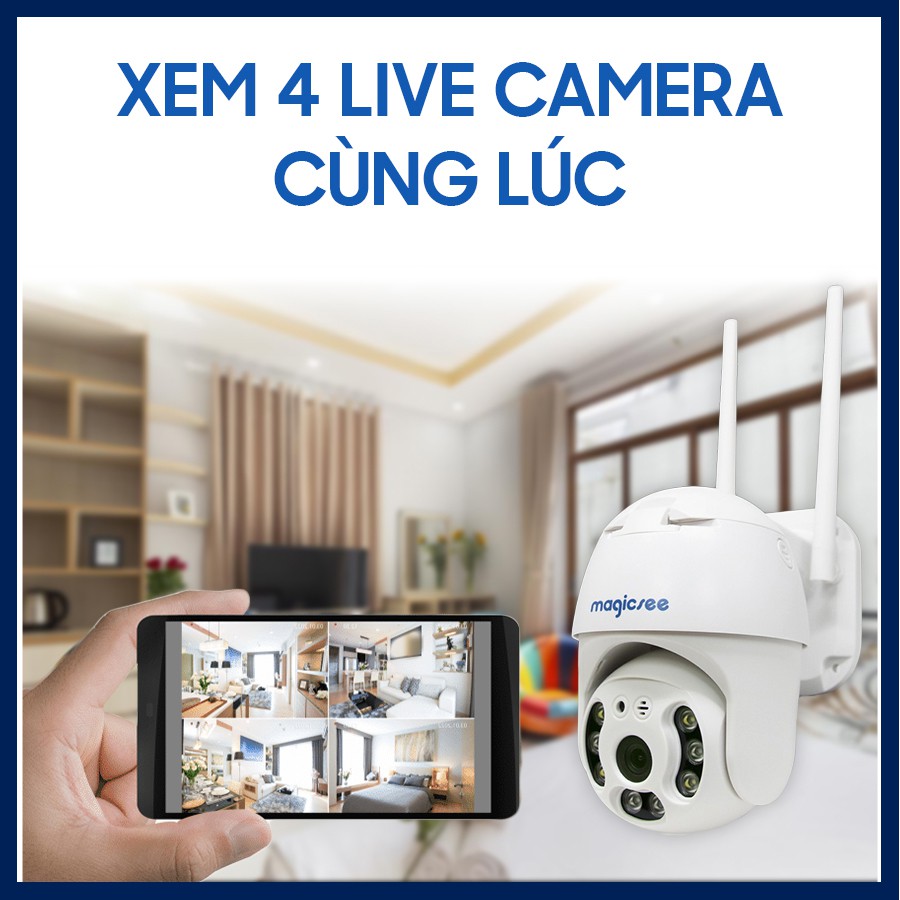 Camera giám sát ngoài trời xoay 360 độ Magicsee ZS120 - Chống nước tiêu chuẩn IP68 | BigBuy360 - bigbuy360.vn