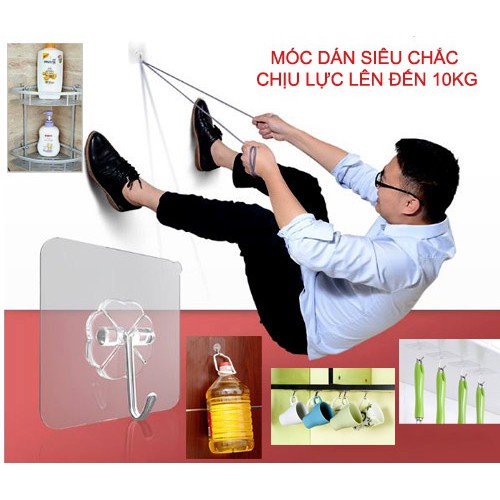 Combo sỉ 100 móc dán tường siêu chịu lực tới 10kg