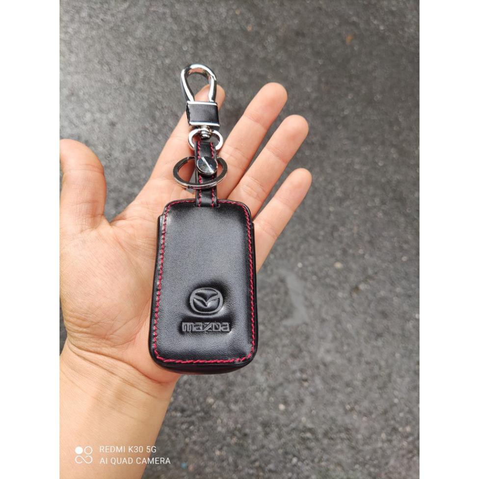 Bao da chìa khóa xe Mazda 3 2020 - 2021 có kèm móc  HÀNG ĐẸP .