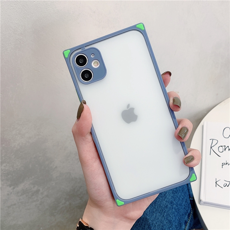 Ốp lưng iphone nhám mờ cạnh vuông 5/5s/6/6plus/6s/6splus/7/7plus/8/8plus/x/xr/xs/11/12/pro/max/plus/promax - Awifi U1-13 | BigBuy360 - bigbuy360.vn