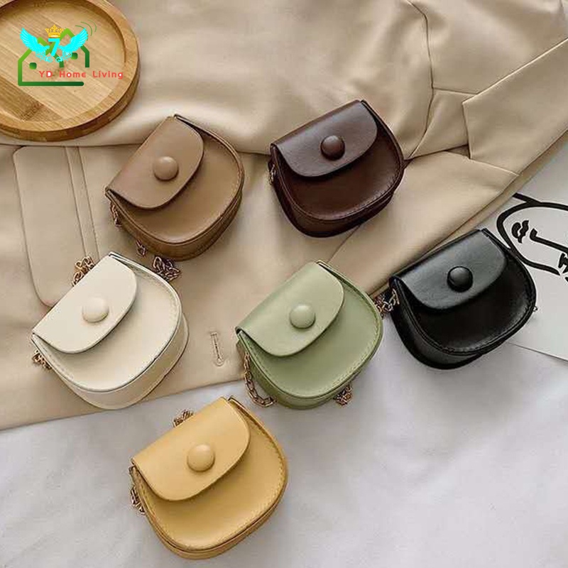 [YD] Túi Xách Nhỏ Đeo Vai Có Dây Xích Kiểu Phương Tây Phổ Biến Cho Nữ 2020