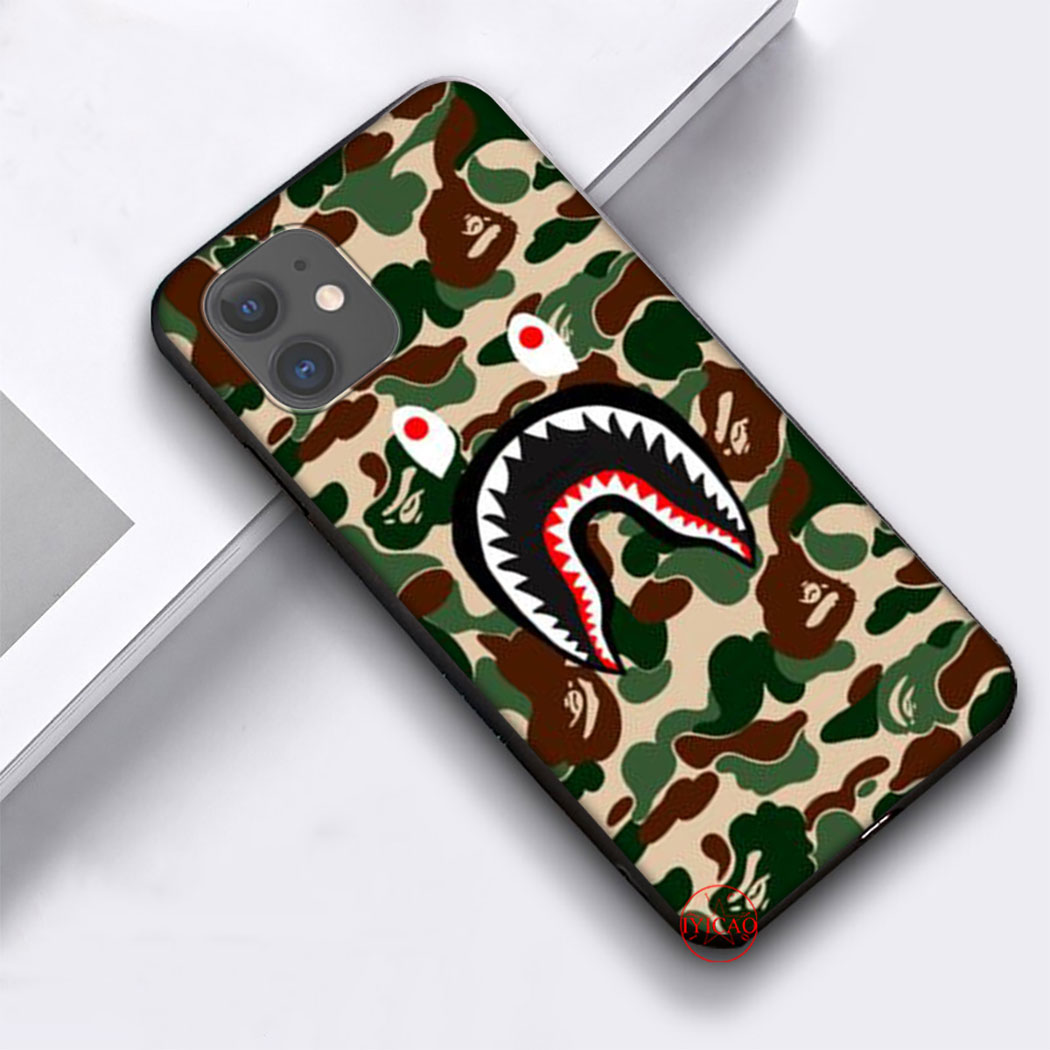 BAPE Ốp Lưng Mềm Bảo Vệ Cao Cấp Cho Iphone 5 5s 6 6s 7 8 Plus X Xr Xs Max Se 2020