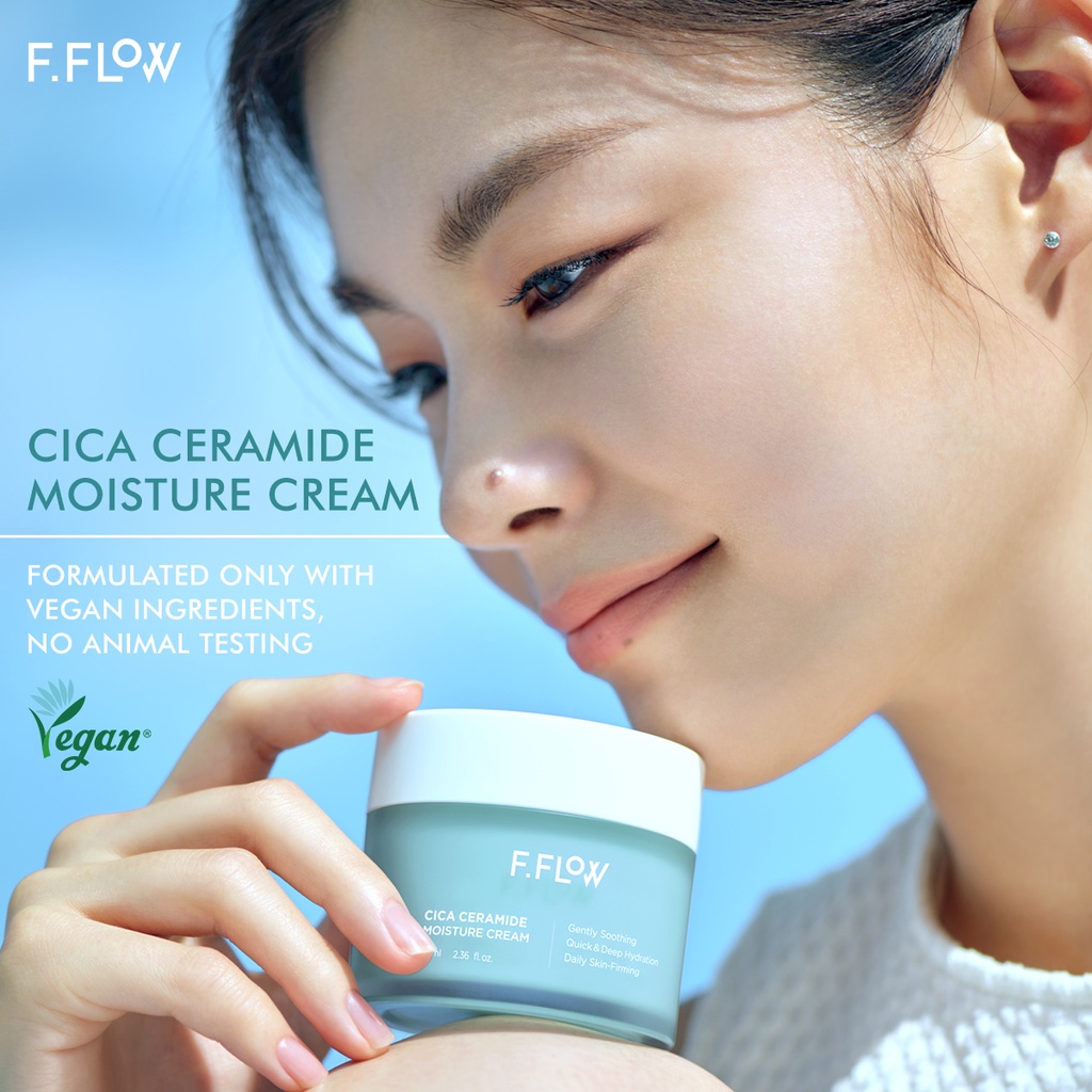 Kem dưỡng ẩm F.FLOW Cica Ceramide 70ml tái tạo da hiệu quả
