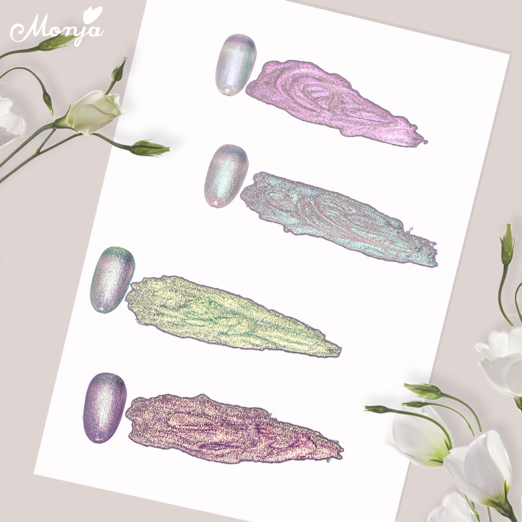Gel sơn móng tay Monja 8ML tạo hiệu ứng lấp lánh đẹp mắt chuyên dụng với 9 màu sắc tùy chọn