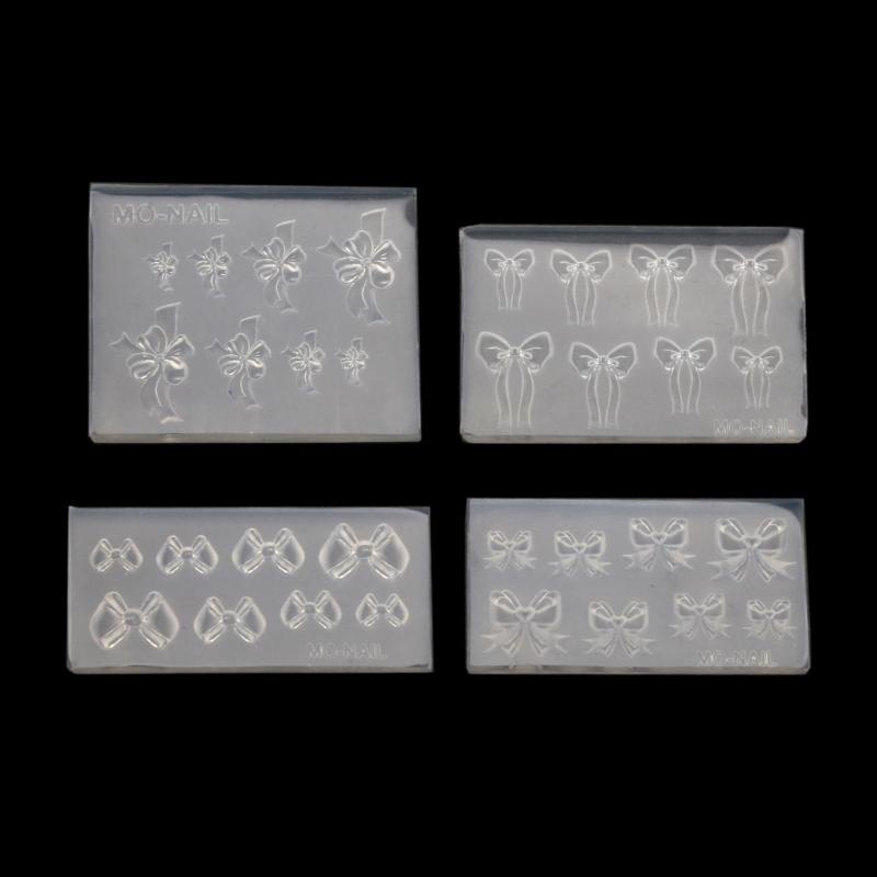 Khuôn Silicone Tạo Hình Nơ Mini Trang Trí Móng Tay Nghệ Thuật