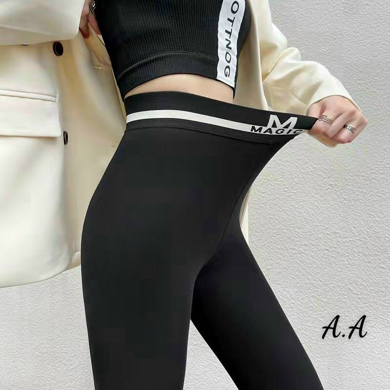 Quần Legging Nữ Cạp Cao Magic Hàng Cao Cấp Nâng Mông, Tôn Dáng Siêu Co Dãn MG001