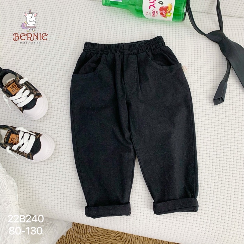 Set sơ mi trắng quần âu dài kèm cà vạt bé trai