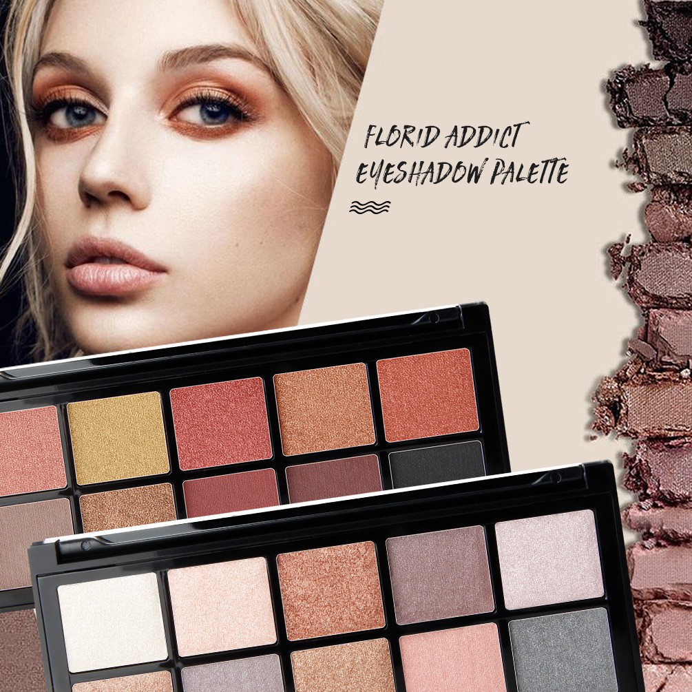 [Hàng mới về] Bảng phấn mắt QIBEST 10 màu chống nước lâu trôi hiệu quả #E18002 | BigBuy360 - bigbuy360.vn