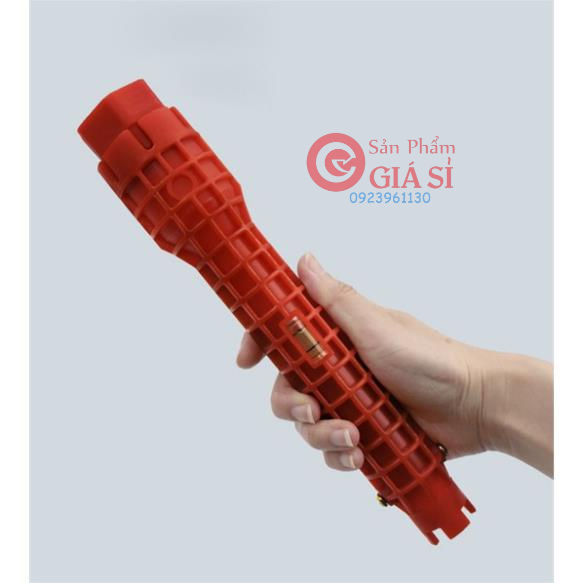 Cờ lê vặn dây cấp nước kèm livo đa năng màu đỏ kèm 3 đầu ❤️freeship❤️