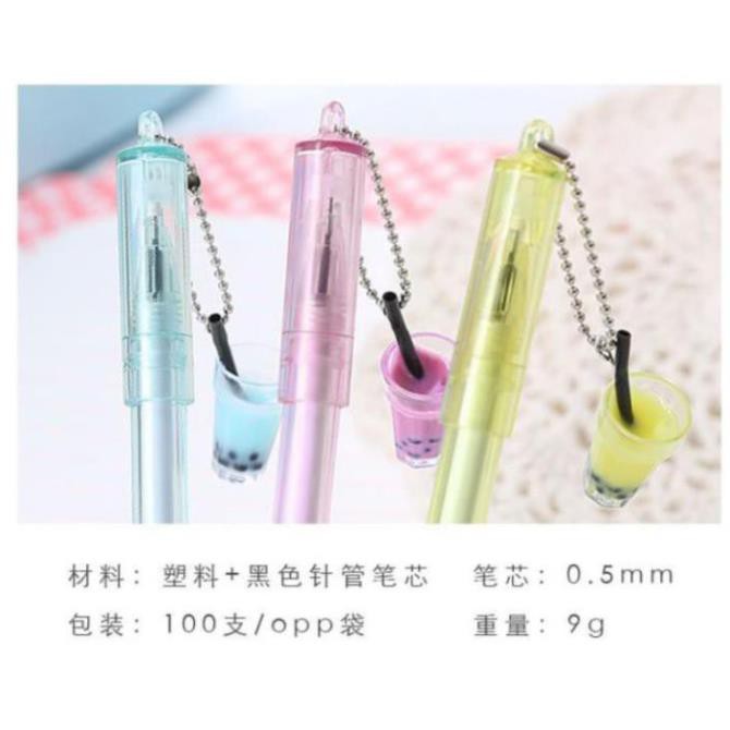 Bút Gel Nước Mực Đen Ly Trà Sữa H68