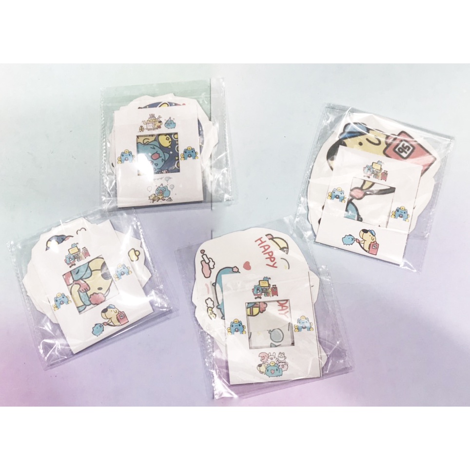 sticker mèo capoo cắt rời size to SCI37 có bao giấy cute dễ thương bullet journal