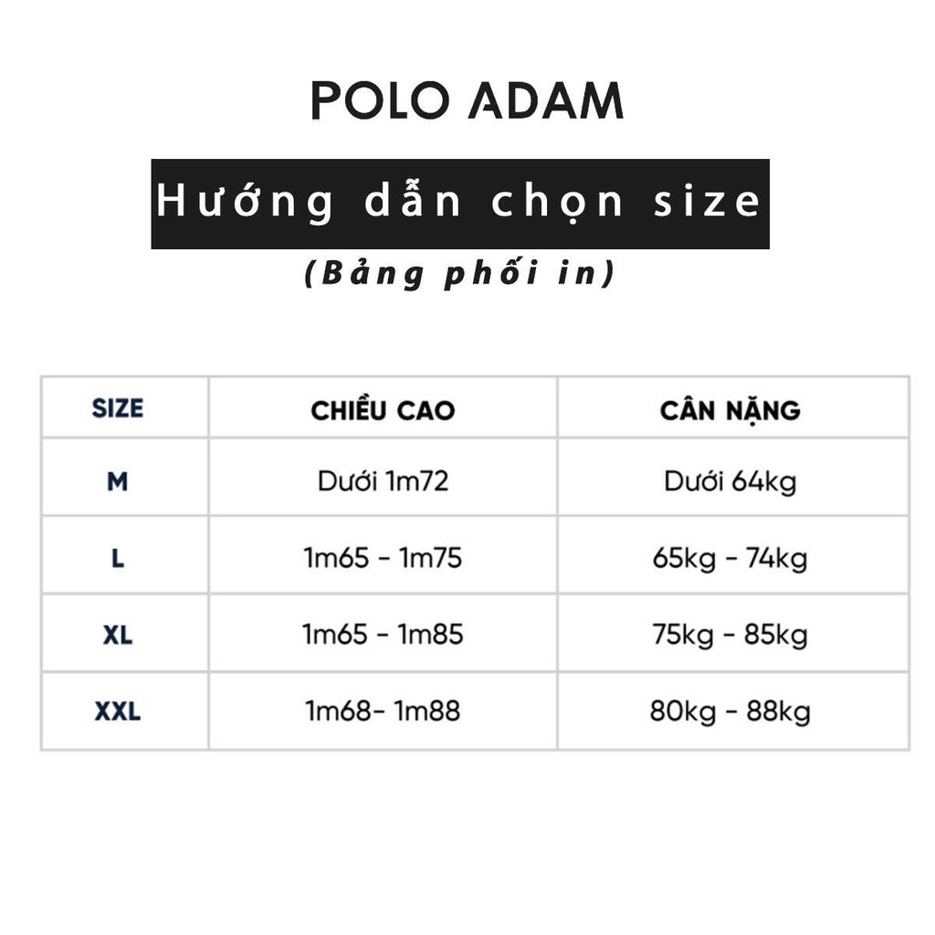 Áo  POLO Nam cổ bẻ phối viền sang trọng cotton cao cấp POLO ADAM-PL0004