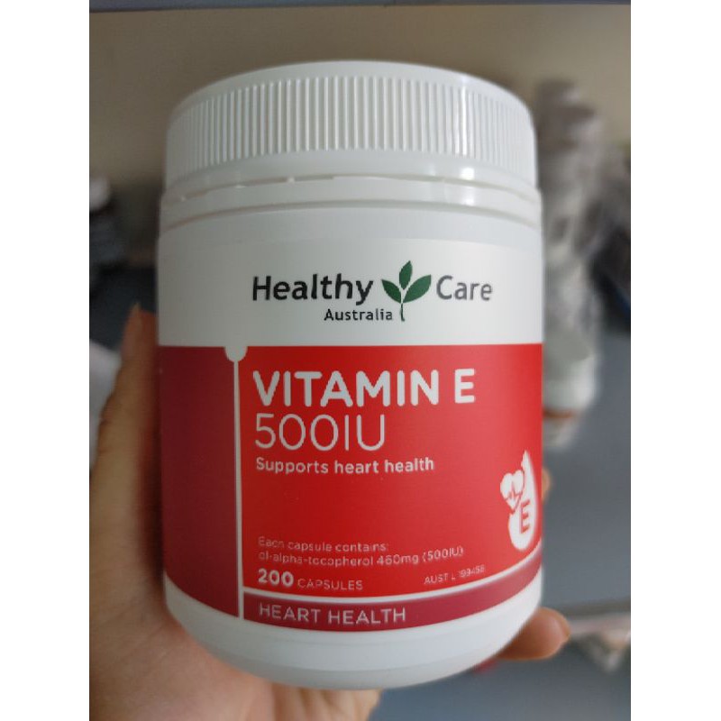 Viên Uống Vitamin E 500 IU 200 Viên Healthy Care Của Úc