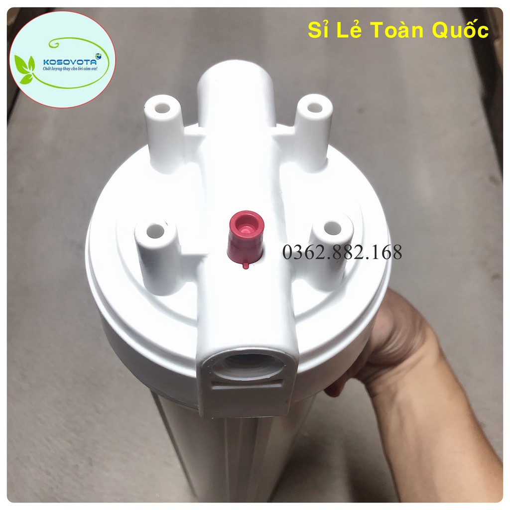 Bộ Cốc Lọc 20 Inch Gầy Kèm Lõi Lọc Than Hoạt Tính CTO Chính Hãng Khử Mùi, Lọc Kim Loại Nặng...