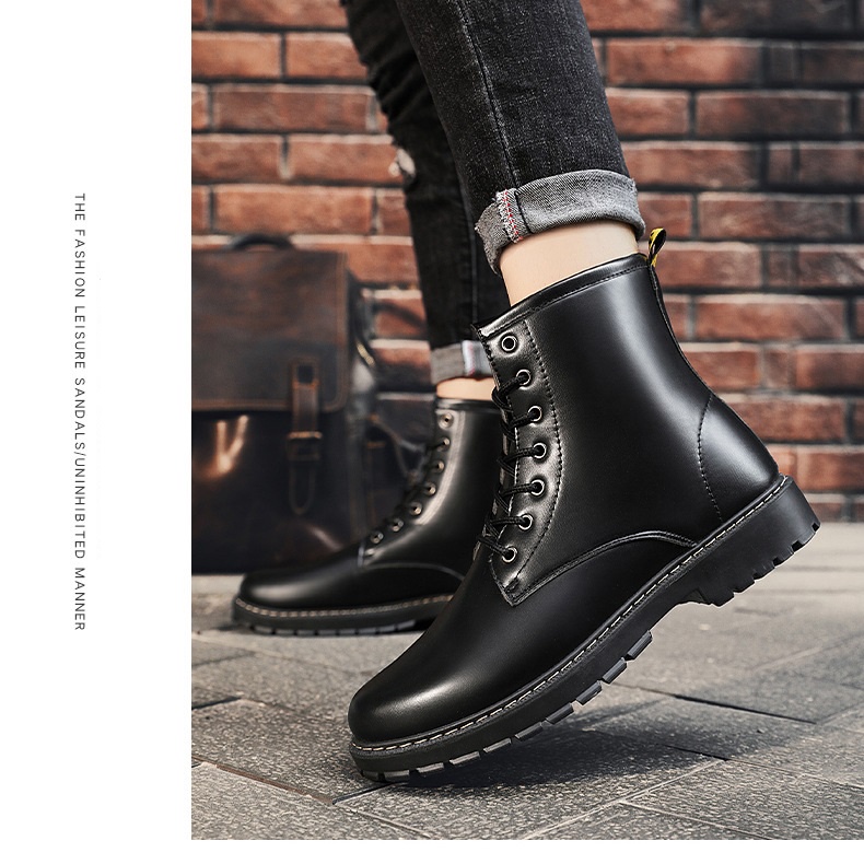 [ VIDEO THẬT] Giày COMBAT BOOTS ,Giày bốt nam bốt cổ cao kiểu dáng trẻ trung năng động đế cao da mềm đi rất êm chân -Q51