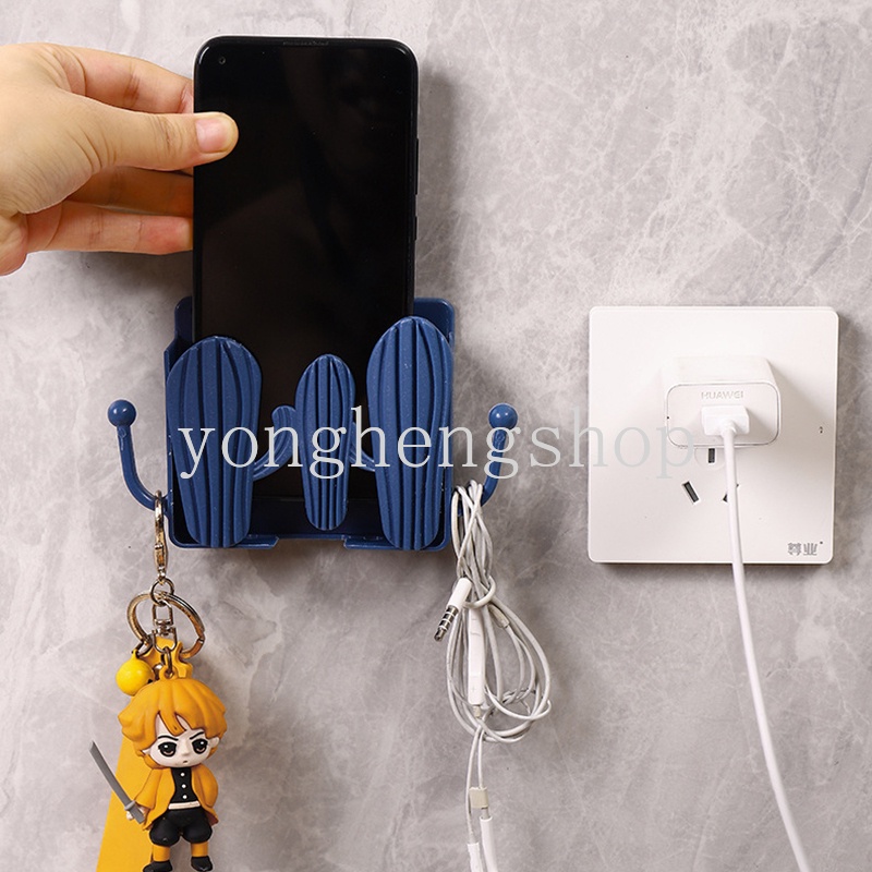 Giá Đỡ Điều Khiển Từ Xa/Điện Thoại Gắn Tường Hình Cây Xương Rồng Dễ Thương
