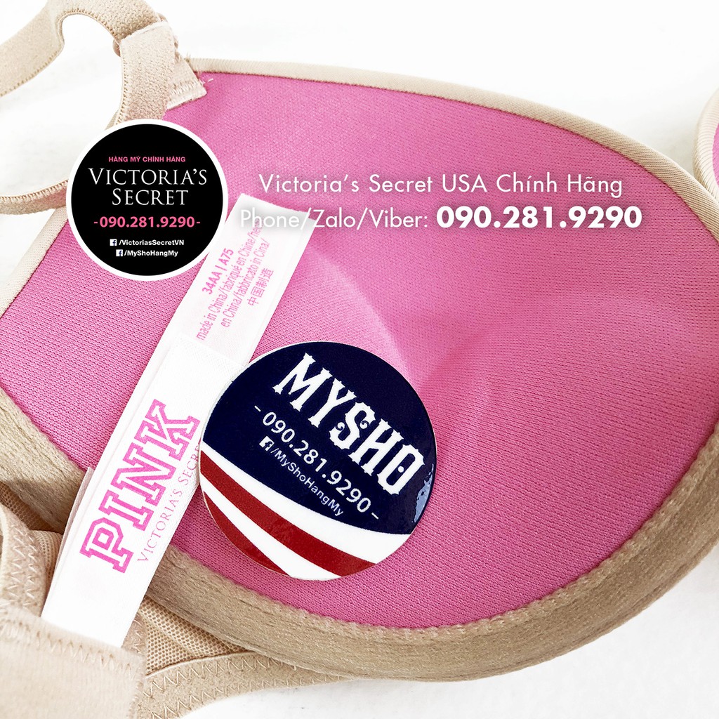 32A/A70 - Áo VS Super Push-up, màu nude , nâng nhiều - Super Nude, Pink Victoria's Secret
