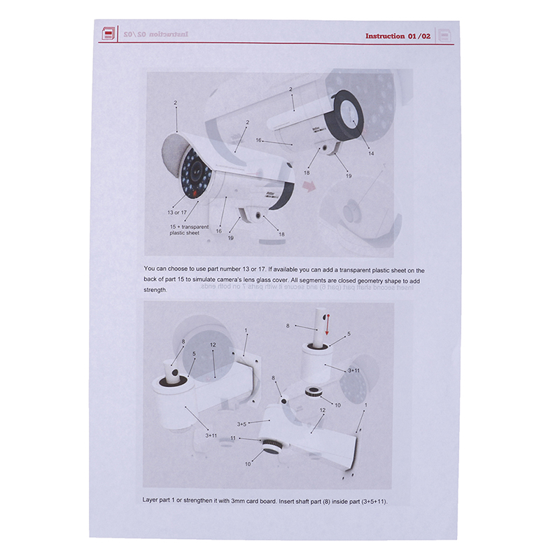 Mô Hình Máy Ảnh Giám Sát An Ninh Giả Tỉ Lệ 1: 1