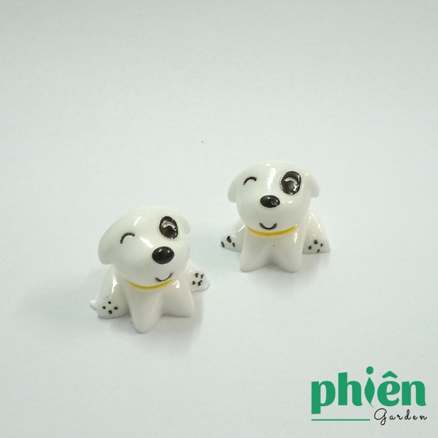 Tiểu cảnh Chó Puppy trang trí sen đá, terrarium, Phụ kiện Tiểu cảnh mini