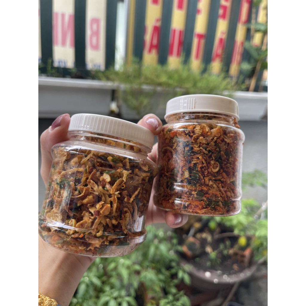 Hủ 100gr muối hành phi đậu phộng và muối tôm hành phi thơm ngon chính gốc Tây Ninh!