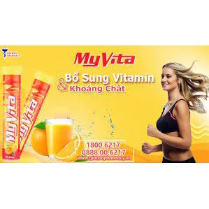 Thương hiệu: SPM  Viên sủi bổ sung Vitamin Myvita Multivitamin vị cam (Tuýp 20 viên)Vitamin c sủi myvita vị cam, tube 20