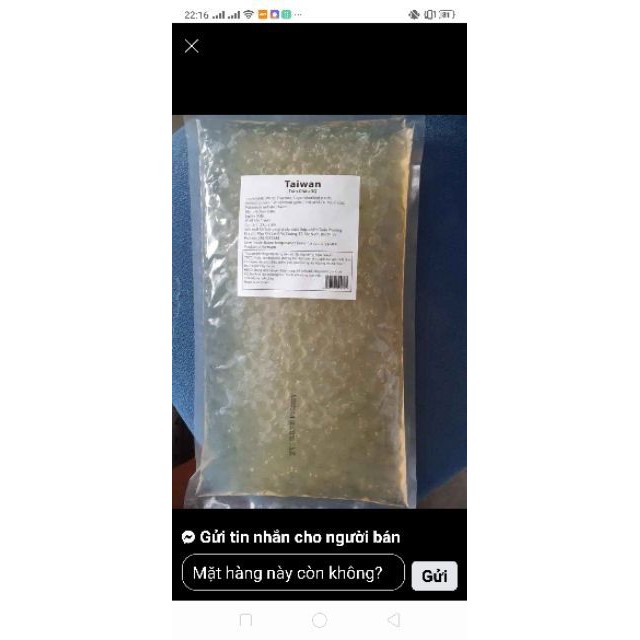 300g trân châu trắng / đen 3Q SEA JELLY (tách lẻ gói 2kg)