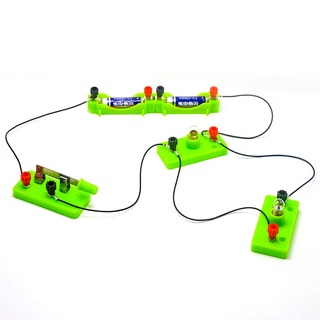 BULB CIRCUIT WITH SWITCH, SIMPLE ELECTRIC CIRCUIT FOR SCIENCE STEM DIY EDUCATIONAL EXPERIMENT