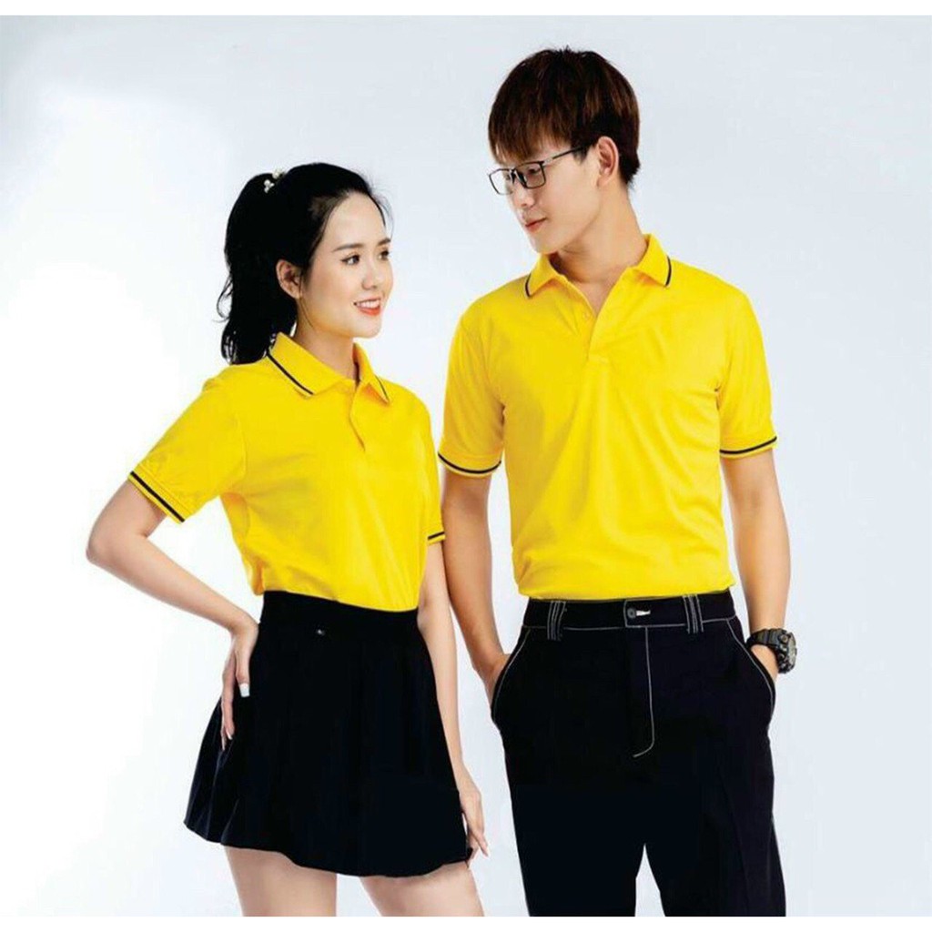 Áo thun nam nữ cổ trụ chất liệu mè thể thao Vải dày mịn Hàn Quốc HOT TREND | BigBuy360 - bigbuy360.vn