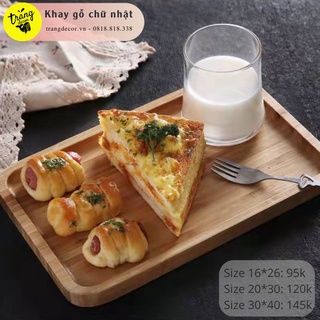 khay gỗ đựng bánh, đựng trà