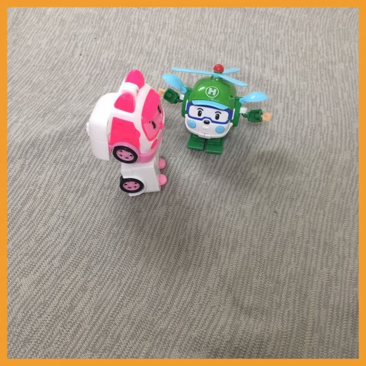 Đồ chơi biến hình biệt đội xe robocar Poli 2 trong 1 giúp cho bé phát triển trí tuệ EMA