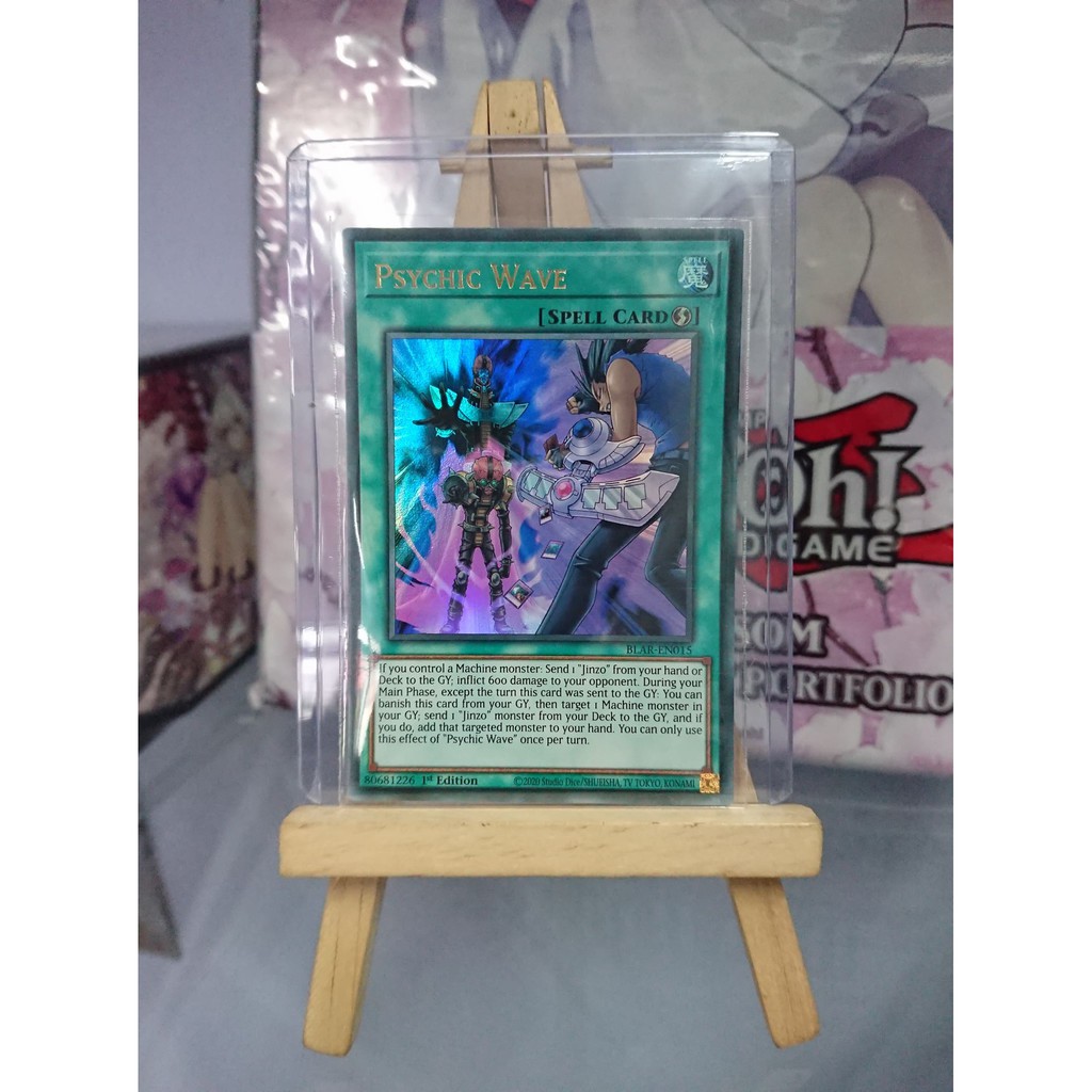 Lá bài thẻ bài Yugioh Psychic Wave – Ultra Rare - Tặng bọc bài nhựa bảo quản