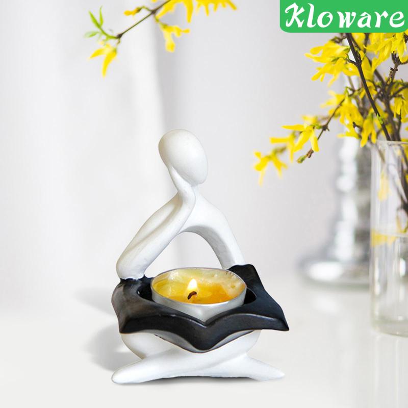 Giá Đỡ Nến Hình Tượng Người Suy Nghĩ Bằng Nhựa Resin Phong Cách Bắc Âu Trang Trí Nhà Cửa / Tiệc Tù