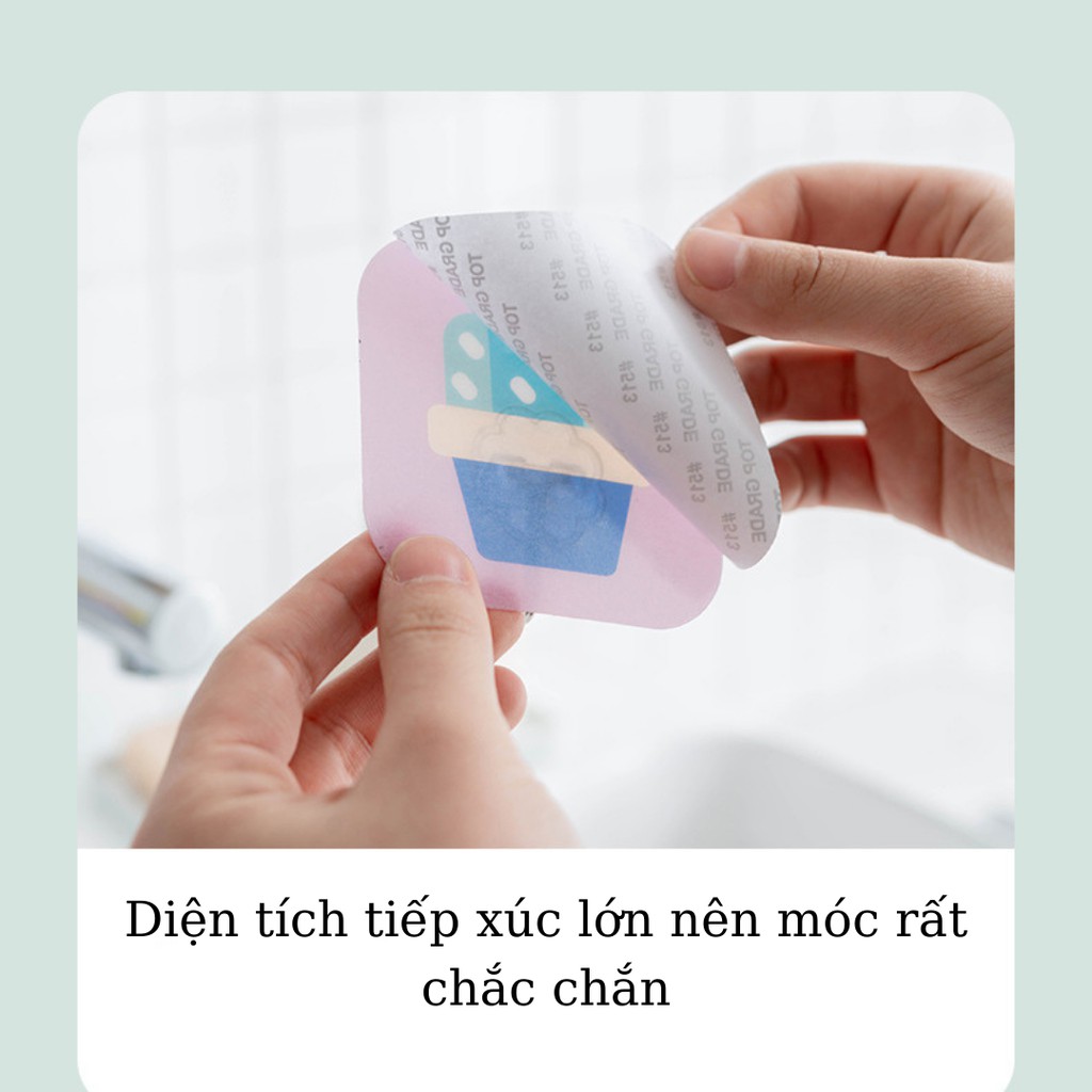 Móc Dán Tường Hoạt Hình Dễ Thương ( Keo Acrylic Cao Cấp 7.5 x7.5 cm ) - BEYOU