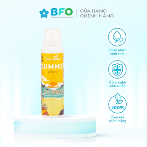 Kem Chống Nắng Nâng Tone Summer UV Spray Chống Nắng Chỉ Số Chống Nắng SPF 50 PA+++ Dung Tích 180ml