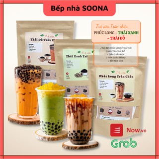 Set Nguyên Liệu Pha Trà Sữa Phúc Long, Thái Xanh, Thái Đỏ (25-30 Ly) - Bếp nhà Soona