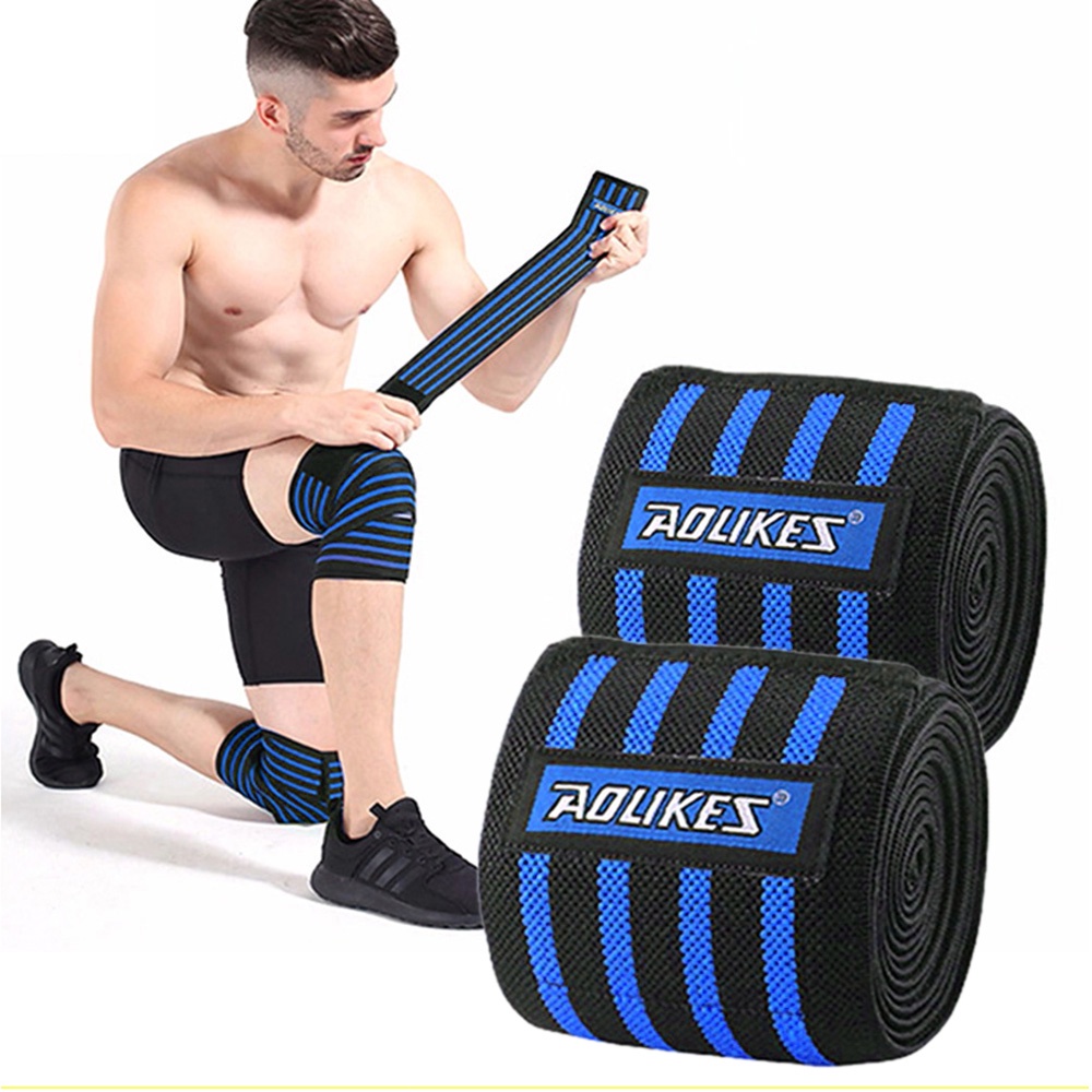 Băng quấn gối tập Gym Aolikes hỗ trợ bảo vệ đầu gối, đàn hồi cực tốt