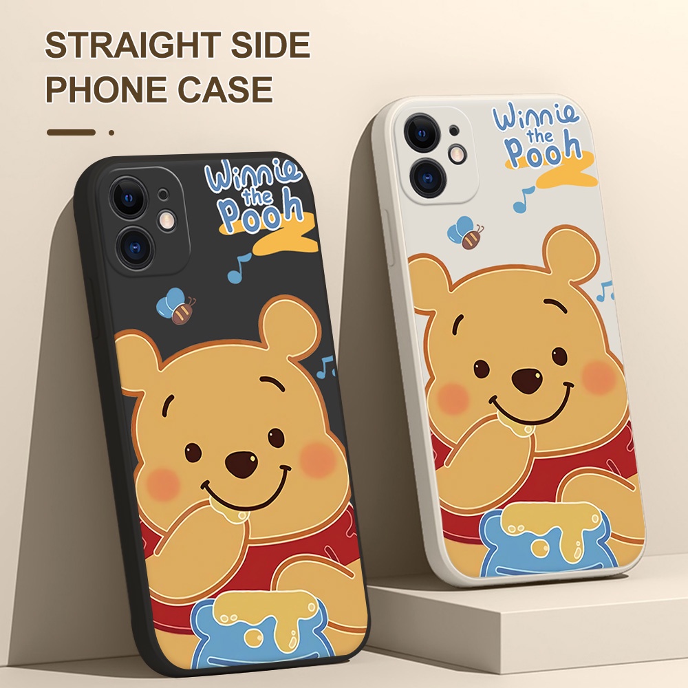 Ốp Điện Thoại Hình Gấu Pooh Dễ Thương Cho iPhone 12 13 XR XS iP 11 Pro Max iP 8 7 Plus 6S 6 Plus