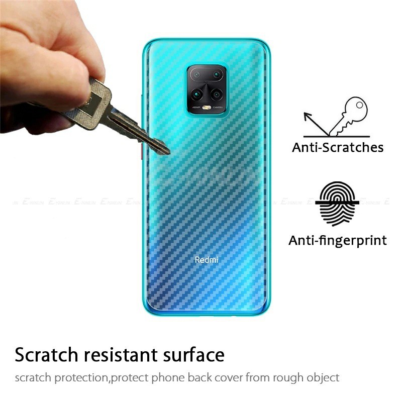 Dán lưng carbon Redmi 10x 5G FREESHIP Từ 50k chống mồi hôi vân tay cao cấp