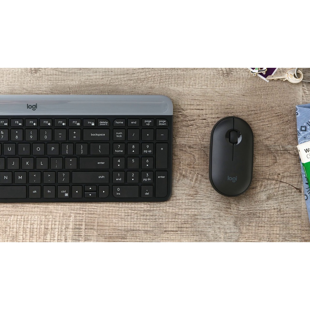 Bộ phím chuột không dây Logitech MK470 Slim - Hàng Chính Hãng