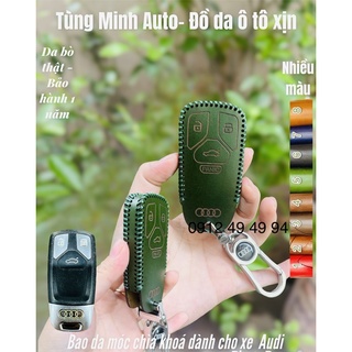 Bao da móc khóa các dòng xe Audi da thật 100%, bọc chìa khoá xe hơi cao cấp