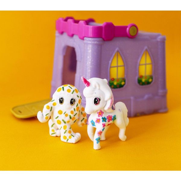 Đồ Chơi CRAYOLA Bộ trang trí thú cưng - Lâu đài Unicorn và quái vật 747357