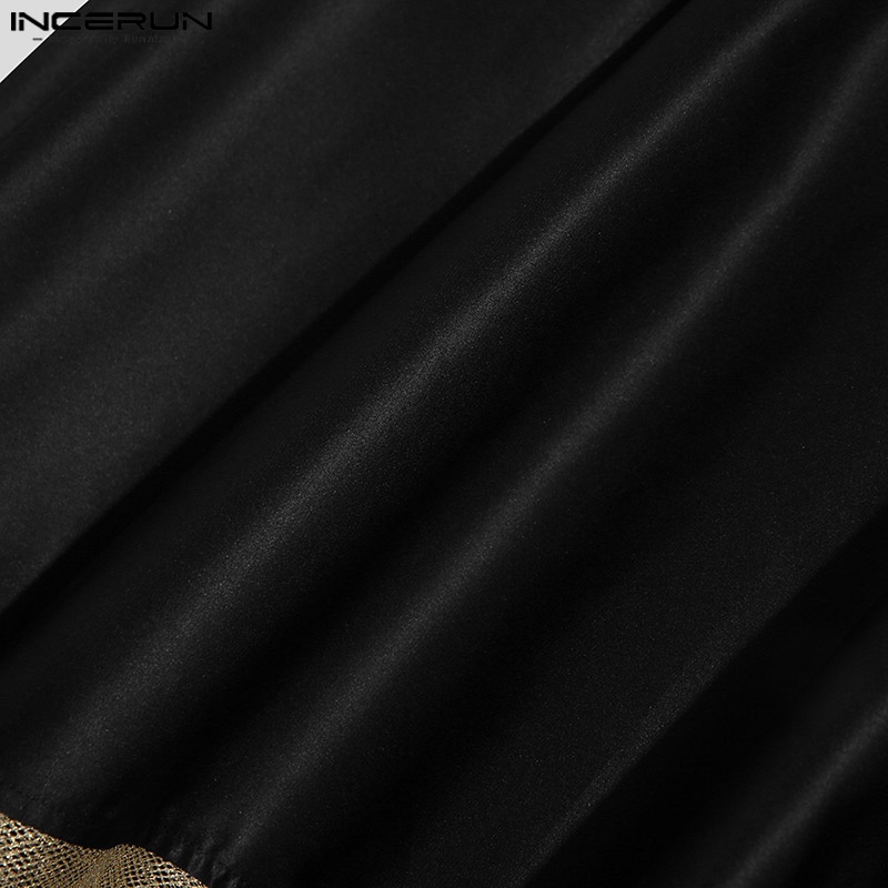 Áo choàng INCERUN dáng rộng phong cách gothic thời trung cổ cho nam