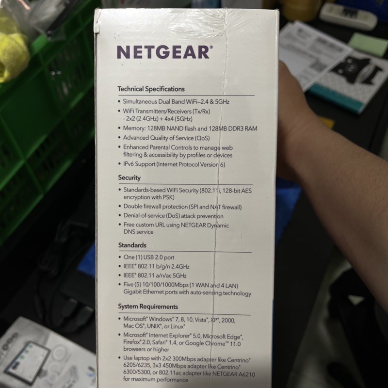 Bộ Đinh Tuyến Netgear R6350 chuẩn wifi AC1750 mu-mimo hàng mới nguyên hộp