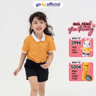 Áo Polo trẻ em chất liệu cafe phối nẹp mềm mịn thấm hút KID4066
