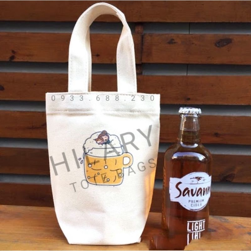 Túi Xách Vải Đựng Ly In Not Plastic Bag