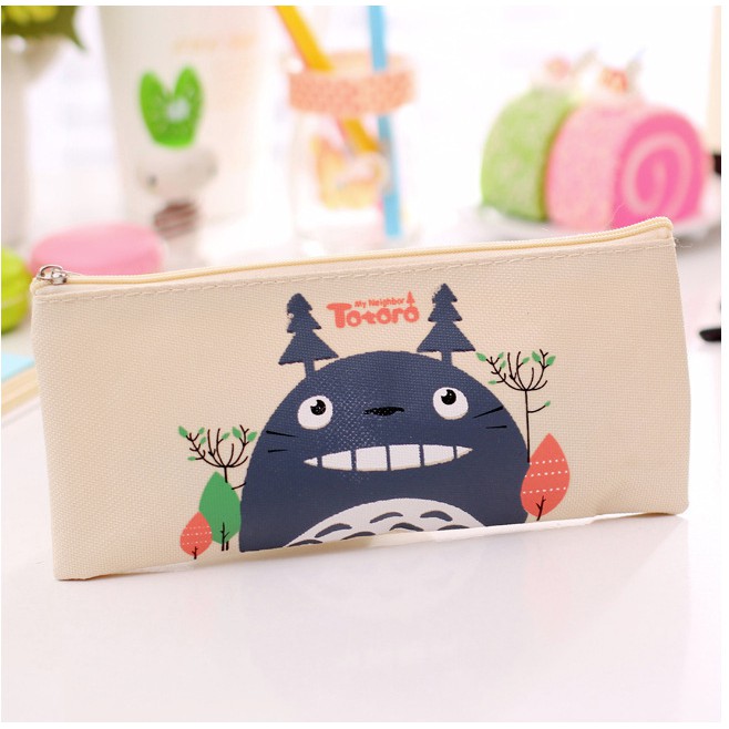 Bóp Bút Viết Vải In Hình Totoro