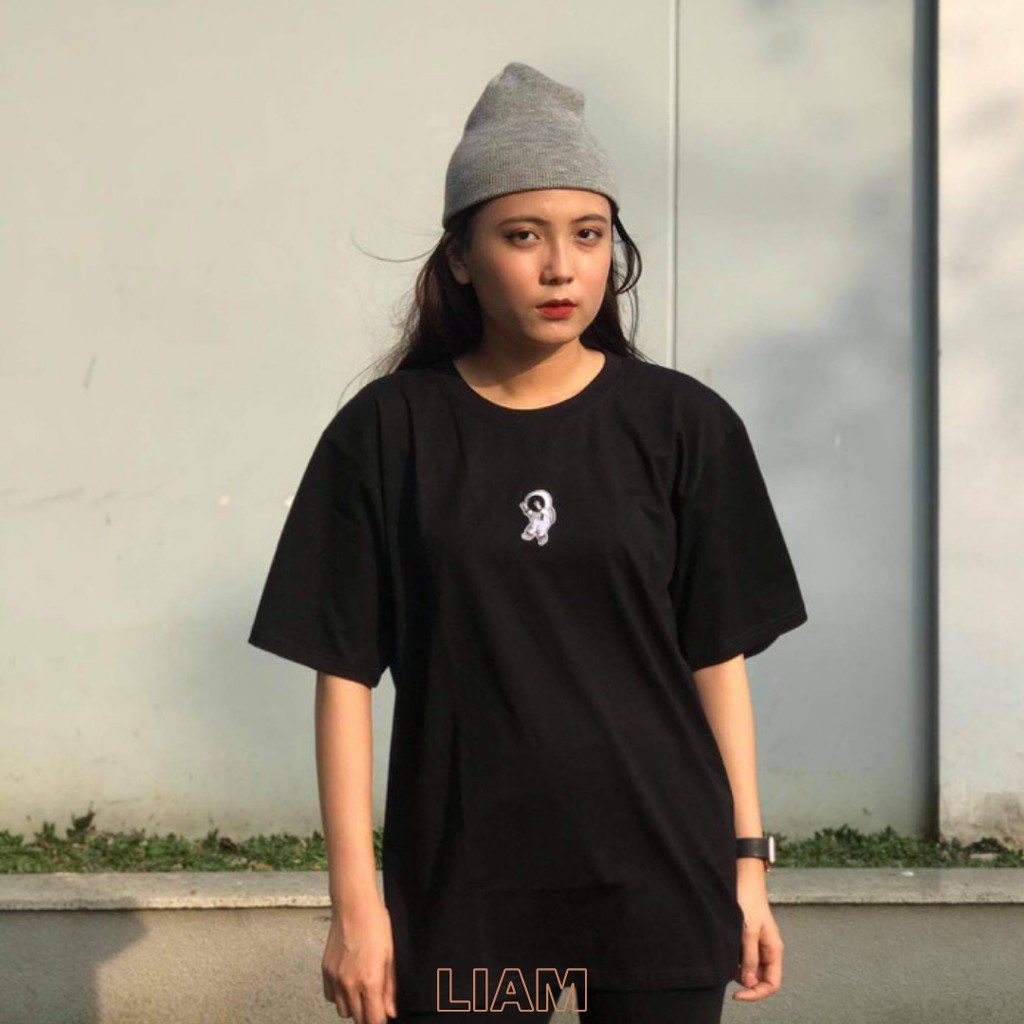 ÁO THUN UNISEX &quot; LOGO SPACE TEE &quot; FORM OVERSIZE VẢI DÀY VÀ MỊN - LIAMstoreSG